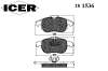 ICER 181536 Brake Pad Set, disc brake