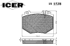 ICER 181538 Brake Pad Set, disc brake