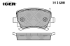 ICER 181600 Brake Pad Set, disc brake