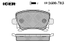 ICER 181600-703 (181600703) Brake Pad Set, disc brake