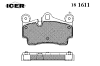 ICER 181611 Brake Pad Set, disc brake