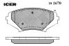 ICER 181670 Brake Pad Set, disc brake