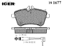 ICER 181677 Brake Pad Set, disc brake