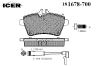 ICER 181678-700 (181678700) Brake Pad Set, disc brake