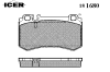 ICER 181680 Brake Pad Set, disc brake