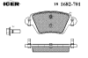 ICER 181682-701 (181682701) Brake Pad Set, disc brake