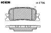 ICER 181706 Brake Pad Set, disc brake