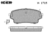 ICER 181715 Brake Pad Set, disc brake