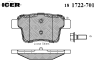 ICER 181722-701 (181722701) Brake Pad Set, disc brake