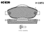 ICER 181851 Brake Pad Set, disc brake