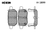 ICER 181899 Brake Pad Set, disc brake
