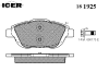 ICER 181925 Brake Pad Set, disc brake