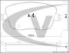 VAICO V10-8179 (V108179) Brake Pad Set, disc brake