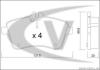 VAICO V30-8187 (V308187) Brake Pad Set, disc brake