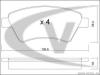 VAICO V46-0159 (V460159) Brake Pad Set, disc brake