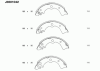 NIPPARTS J3501042 Brake Shoe Set