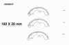 NIPPARTS J3502047 Brake Shoe Set