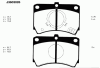 NIPPARTS J3603026 Brake Pad Set, disc brake