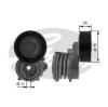 GATES T38384 Tensioner Pulley, v-ribbed belt