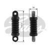 GATES T38407 Vibration Damper, v-ribbed belt