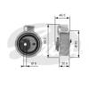 GATES T43018 Tensioner Pulley, timing belt