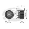 GATES T43126 Tensioner Pulley, timing belt