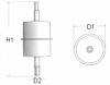 CHAMPION L101/606 (L101606) Fuel filter