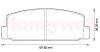 JURID 572490J Brake Pad Set, disc brake