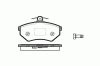 ROADHOUSE 2134.50 (213450) Brake Pad Set, disc brake