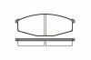 REMSA 0129.00 (012900) Brake Pad Set, disc brake