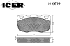 ICER 140799 Brake Pad Set, disc brake