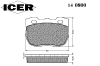 ICER 140800 Brake Pad Set, disc brake