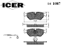 ICER 141087 Brake Pad Set, disc brake