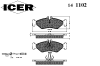 ICER 141102 Brake Pad Set, disc brake