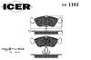 ICER 141103 Brake Pad Set, disc brake