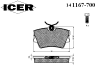 ICER 141167-700 (141167700) Brake Pad Set, disc brake