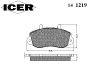 ICER 141219 Brake Pad Set, disc brake