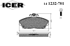 ICER 141232-701 (141232701) Brake Pad Set, disc brake