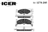 ICER 141270-205 (141270205) Brake Pad Set, disc brake