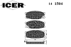 ICER 141504 Brake Pad Set, disc brake