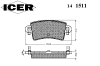 ICER 141511 Brake Pad Set, disc brake