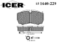 ICER 151640-229 (151640229) Brake Pad Set, disc brake