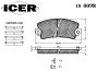 ICER 180098 Brake Pad Set, disc brake