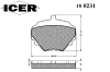 ICER 180231 Brake Pad Set, disc brake