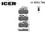 ICER 180553-700 (180553700) Brake Pad Set, disc brake