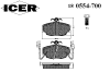 ICER 180554-700 (180554700) Brake Pad Set, disc brake