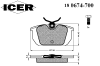 ICER 180674-700 (180674700) Brake Pad Set, disc brake