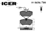 ICER 180696-700 (180696700) Brake Pad Set, disc brake