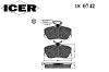 ICER 180742 Brake Pad Set, disc brake