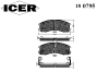 ICER 180795 Brake Pad Set, disc brake